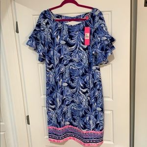 Lilly Pulitzer High Tide Navy Dress XL